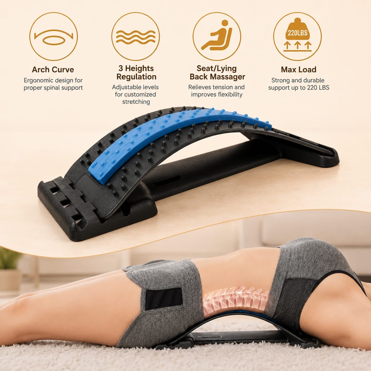 SpineEase™ Back Stretcher
