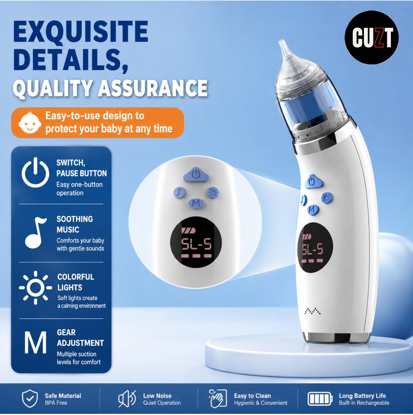 SooththeFlow Baby Nasal Aspirator